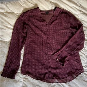 Sheer button down blouse